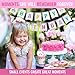 Unicorn Party Supplies Set For 16 Guests With Happy Birthday Banner Perfect For Girl’s Birthday Party Including Unicorn Party Plates With Dessert Plates, Unicorn Tablecloth, Cups & Straws,Cutlery Set