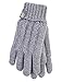 HEAT HOLDERS Women's Gloves (Light Grey, Medium/Large)