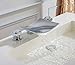 Greenspring Two Handle Widespread Bathroom Sink Faucet Tub Waterfall Faucets Chrome Stainless Steel Spout