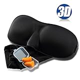 Kfine 3D Sleep Mask and Ear Plugs for Sleeping Contoured Shape Ultra lightweight & Comfortable Eye Mask
