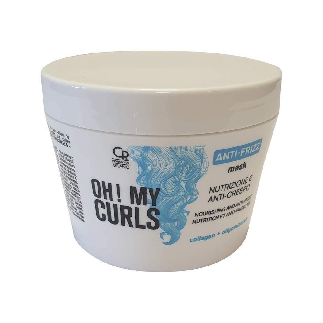 Oh! My Curls - Nutrition and Anti-Frizz Mask - Professional Moisturizing and Nourishing Treatment for Dry, Dehydrated and Opaque Curly Hair - 250 ml