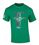 Ford Mustang T-Shirt Pony & Stripes Logo Classic