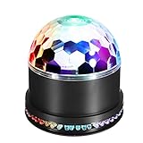 Spriak 12 Color Changes RGB 10W Rotating Magic Ball Stage Lights for KTV Xmas Party Wedding Show Club Pub Disco DJ