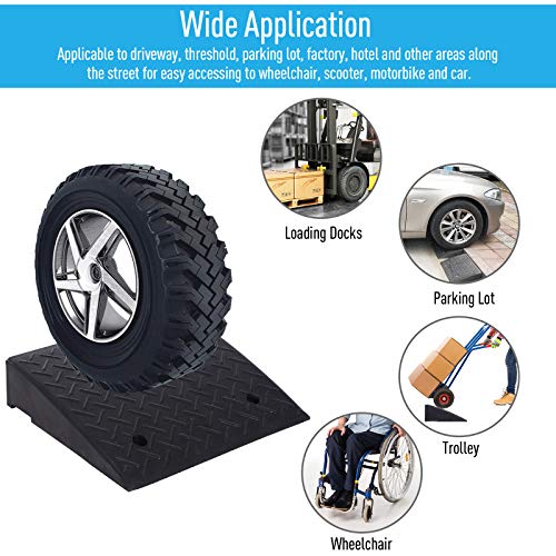 2 HOMCOM+Set+Rubber+Curb+Ramps