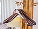 JS HANGER Wide Shoulder Coat Hanger, 3-Pack, Wooden