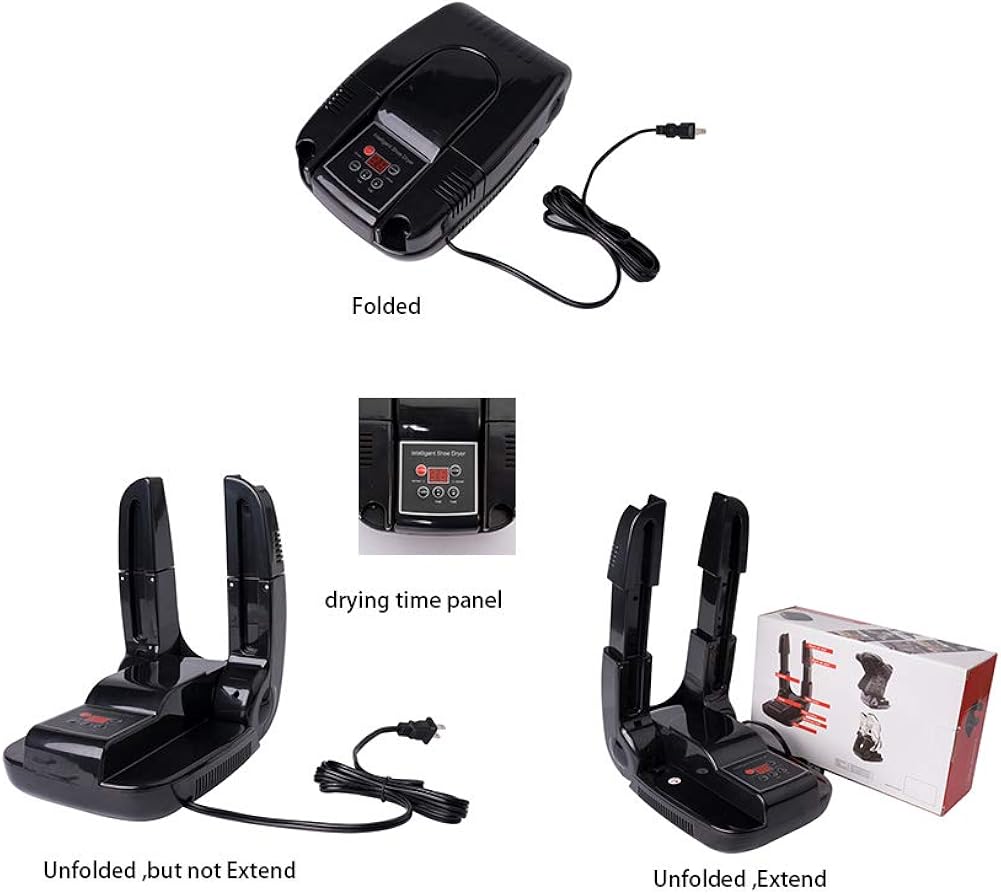 WOIYOU Electric Ozone Shoe Boot Glove Dryer &Warmer-Compact Portable&Adjustable w/Timer: Shoes
