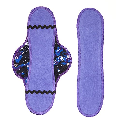 Lunapads Organic Cotton Long Pad & Insert, Cosmic Dancer (Best Tampons For Dancers)