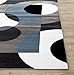 Modern Circles Blue Area Rug 5' 3