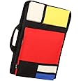 HANNA SHOP Artist Bag Canvas Artist Portfolio Case Carry Backpack Colorized Sketch Board for Art Supplies Storage and Traveling Size (Tricolor, H50L35cm)