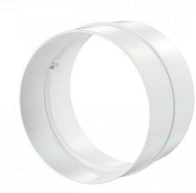 Fantronix 100mm Round Duct Connector Plastic Coupler Ventilation Pipe Hose