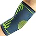 Benmarck Elbow Compression Sleeve, Support Brace, Best for Tennis Golf Weightlifting Men Women, Tendonitis Recovery Wrap by (Fjord Blue, Medium)