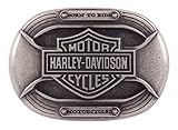 Harley-Davidson Men's Parts Belt Buckle, Antique Nickel Finish HDMBU11399