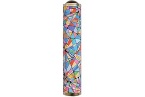 Handmade Nostalgic Kaleidoscope Toy Real Scene Kaleidoscope for Kids Adults, Color Block