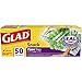 Glad Zipper Food Storage Plastic Bags, Snack, 50 Count (Packaging May Vary)