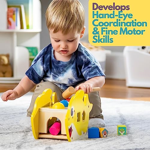 Toddler Blocks Pidoko Kids Wooden Blocks 100 Pcs Building