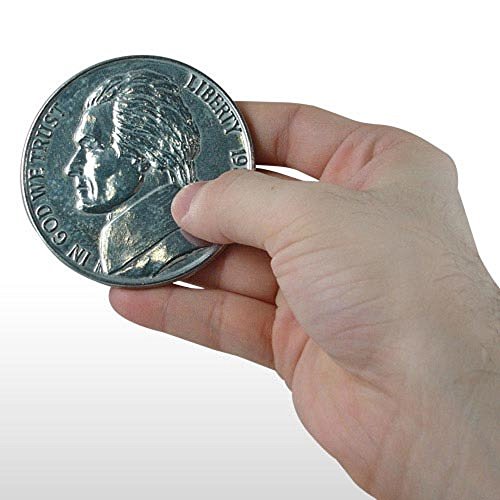 Jumbo 3" NICKEL Fake Play Coin