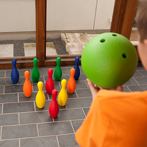 Champion Sports Multicolor Bowling Pins Weighted Foam Set for Training