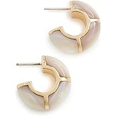 Lizzie Fortunato Women's Zellige Hoops In Mother-of-Pearl