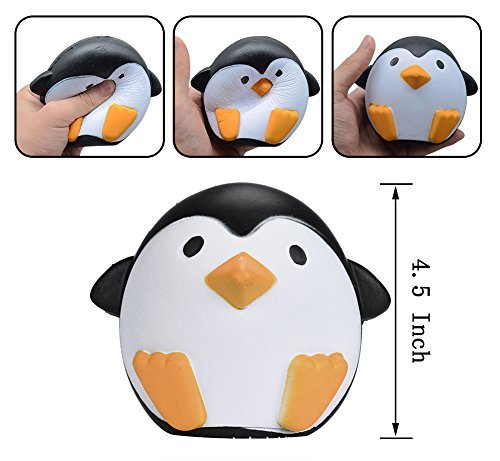 Slow Rising Squishies, Scofieldly 2018 12CM Cute Penguins Squishy Slow Rising Cream Scented Decompression Toys