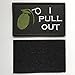 SpaceAuto I Pull Out Grenade Military Tactical Morale Badge Hook & Loop Fastener Patch 3.15