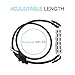 GHIJKL Compatible Fitbit Flex 2 Bands, Metal and Genuine Leather Wristband for Fitbit Flex 2, Flex2 Strap Style (Silver Color Metal/Black Leather)