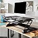 Vari Cube Series Height Adjustable Standing Desk for Cubicles - Stand Up Desk Converter for Dual Monitors - (Black) (Cube Plus 40)