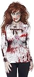 Smiffy's Women's Zombie Female T-Shirt, Multi, Large