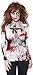 Smiffy's Women's Zombie Female, T-Shirt, Sublimation Print, Zombie Alley, Halloween, Size 14-16, 44372