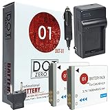2x DOT-01 Brand 1600 mAh Replacement Canon NB-6L Batteries and Charger for Canon SX530 HS Digital Camera and Canon NB6L