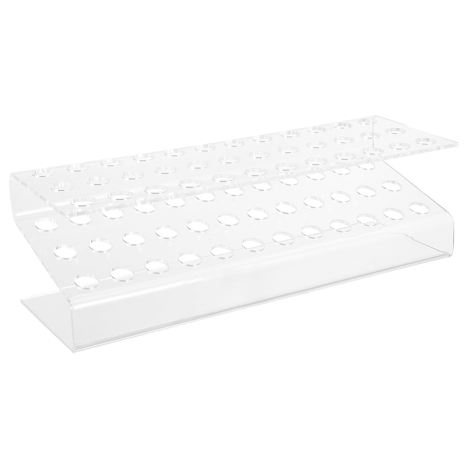 NUOBESTY Clear Acrylic Pen Holder Organizer with 36 Slots for Makeup Brushes Stationery and Art Supplies - Desktop Display Stand