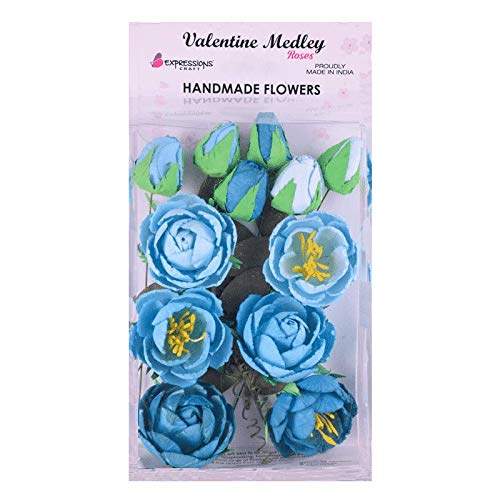 Expressions Craft Cabbage Rose Neelaya Blend Flowers Handmade