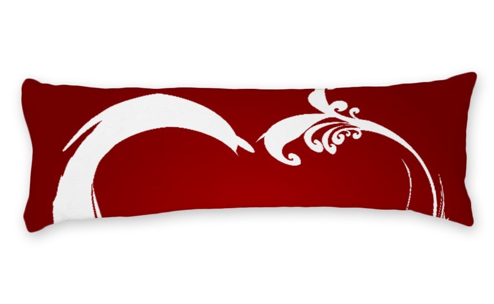 Amazon Com Ailovyo Soft Red Body Pillow Case Simple Pattern