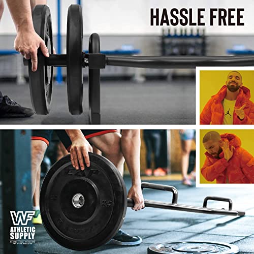 CAPHAUS Olympic Hex Bar, Hex Trap Weightlifting Bar, 2Inch Shrug Bar