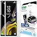 Galaxy Note 9 Screen Protector, [Dome Glass] Full 3D Curved Edge Tempered Glass Shield [Liquid Dispersion Tech] Easy Install Kit by Whitestone for Samsung Galaxy Note 9 (2018) - 1 Pack