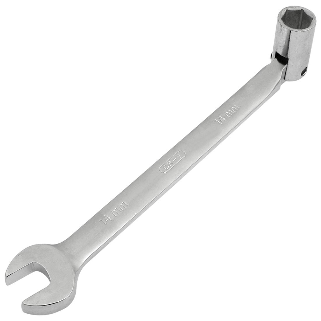 sourcing map Double Ended 14mm Rotary Hexagonal Socket Open End Combination Wrench
