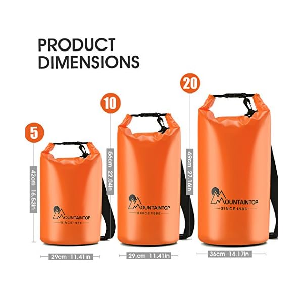 Mountaintop-Lightweight-Waterproof-Dry-Bag-for-Boating-Kayaking-Fishing-Beach-Swimming-and-Snowboarding-with-Shoulder-Strap