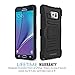 Galaxy Note 5 Case, MoKo Shock Absorbing Hard Cover Ultra Protective Heavy Duty Case with Holster Belt Clip + Built-in Kickstand for Samsung Galaxy Note 5 5.7 Inch (2015) - Black