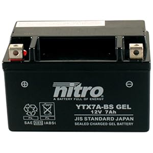 Accu Nitro 12V-6A YTX7A-BS Gel (China 4T scooter)