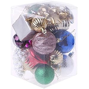 Goedkope set van kerstballen & kerstornamenten