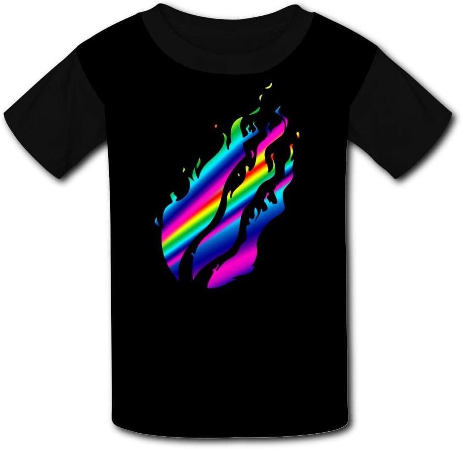 GCASST Preston Playz Fire Printed Graphic T-Shirt Boys' Girls' Kids' Short Sleeve Summer Tees Tops