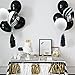 Mayen 40 Pcs 12 Inch Black Agate Marble Latex Balloons, Tie Dye Swirl Effect Balloons For Wedding Baby Showers Festival Ceremony and Birthday Party Decoration