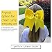 Large Christmas Cheer Bows Yellow Ponytail Holder Girls Elastic Hair Ties 8