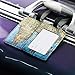 Lizimandu PU Leather Luggage Tags Suitcase Labels Bag Travel Accessories - Set of 2 (World Map)