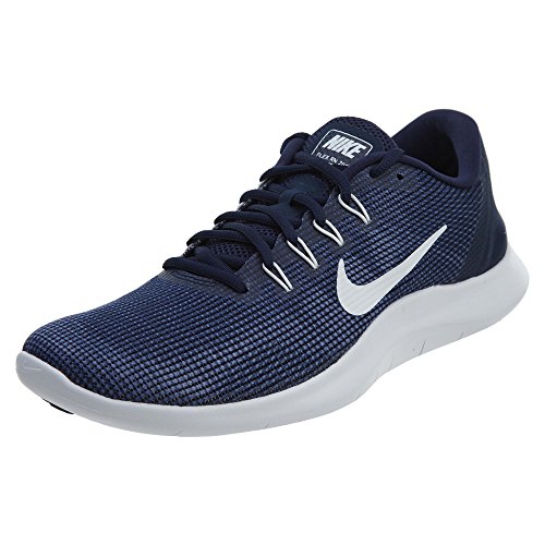 Nike Men's Flex RN 2018 Running Shoe Midnight Navy/White-Blue Recall (8.5 D US)