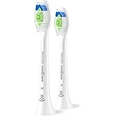 Philips Sonicare W DiamondClean - Genuine Replacement Electric Toothbrush Heads, White, 2 Pack, HX6062/77