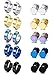 Besteel 10 Pairs Hoop Earrings Gauge Earrings for Men Women Stainless Steel Cool Earrings Set