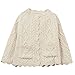 Moonnut Little Girls' Cashmere Cable Knit Cardigan Sweater (Baby/ Toddler)