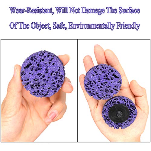 10 PCS Roloc Strip Disc Rust Removal Wheel Surface Conditioning Rust Paint Remove Clean Angle Grinder Disc Wheel 2 inch (10PCS)