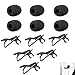 (6 packs) Foam Windscreen & Lapel Clips, BOYA Microphone Replacement Kit for Lapel Lavalier Microphone, Lav Microphone Accessories