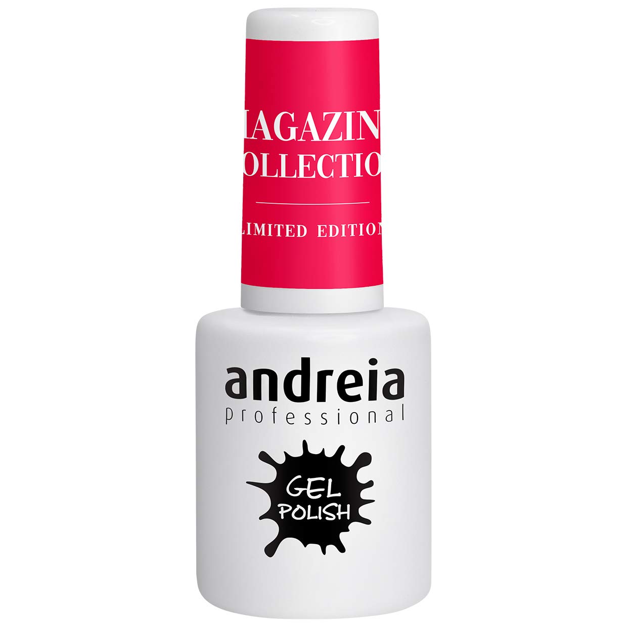 Andreia Semi-Permanent Nail Gel Polish for UV/LED Lamp - Intense Shine & 4 weeks Lasting Nail Gel Varnish - Magazine Collection MZ2 Intense Cherry Red - 10.5ml